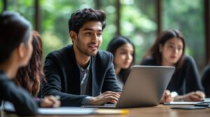 Boy Using Laptop